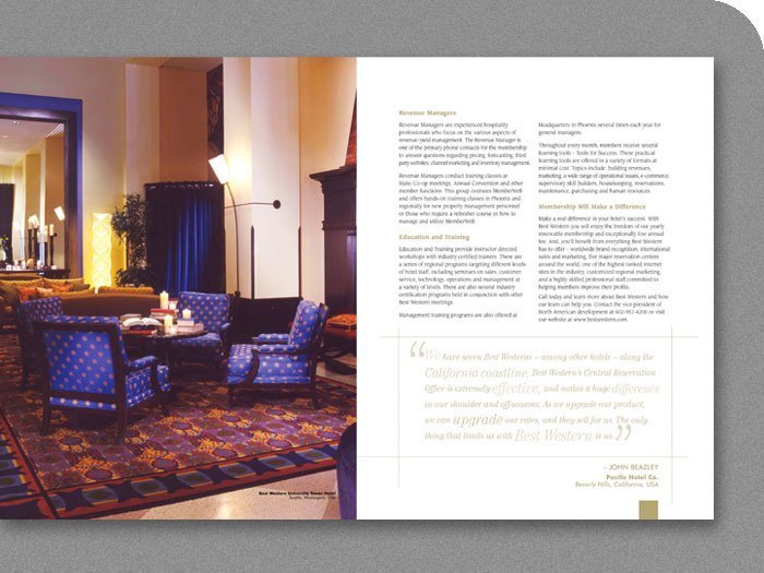 Best Western Brochure Spread Best Western Brochure Spread